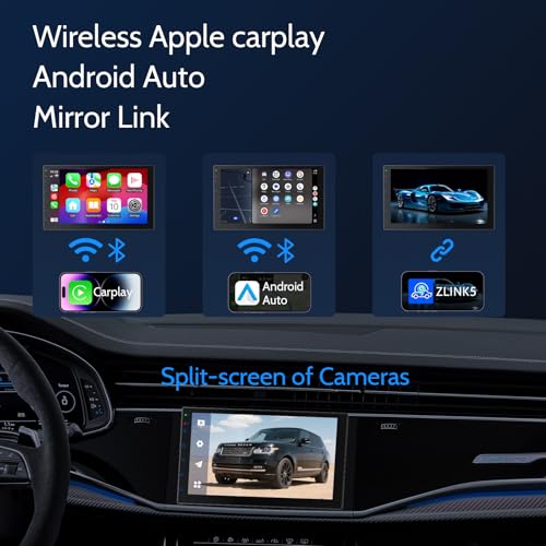 Double Din Car Stereo Radio with 7 inch HD Touchscreen (32GB (No Camera))