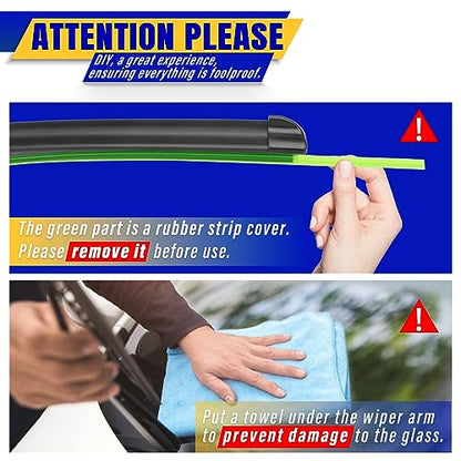 3 Wipers Fits Chevrolet Trax 2013 (26"+14"+10")