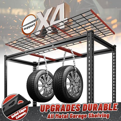 6 Tier Heavy Duty Storage Shelving for Garage Basement Warehouse (48" W X 24" D X 78" H)