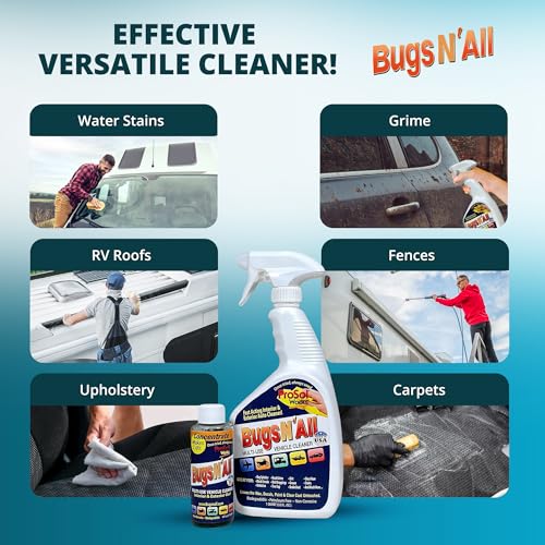 Bugs N’ All Multipurpose Car Cleaner & Degreaser (Multi-Surface Car Cleaner 4 oz)