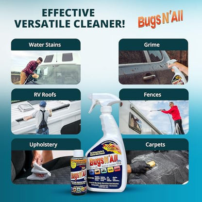Bugs N’ All Multipurpose Car Cleaner & Degreaser (Multi-Surface Car Cleaner 4 oz)