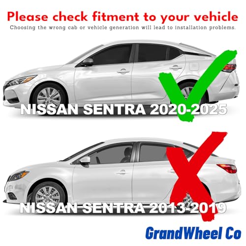 Window Deflectors Smoke Tinted in (For Sentra 20-25)