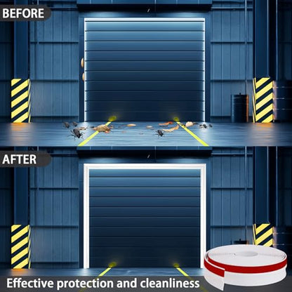 Garage Door Top and Sides Seal Strip (32.8 FT / White)