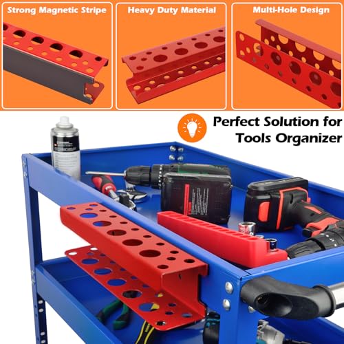Magnetic Screwdriver Rack (Red Screwdrivers Holder)
