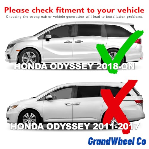 Window Deflectors Smoke Tinted in (For Odyssey 18-26)