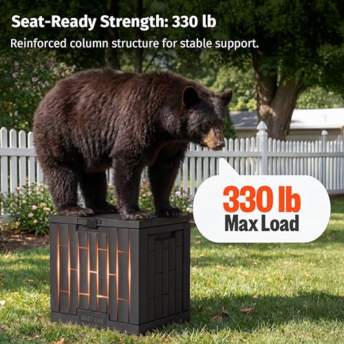 31 Gallon Outdoor Storage Box (Black / 31 Gallon)