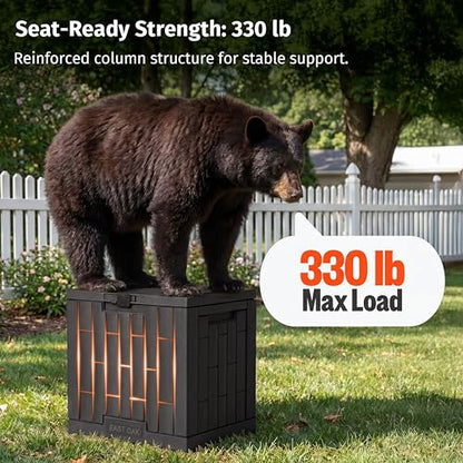 31 Gallon Outdoor Storage Box (Black / 31 Gallon)