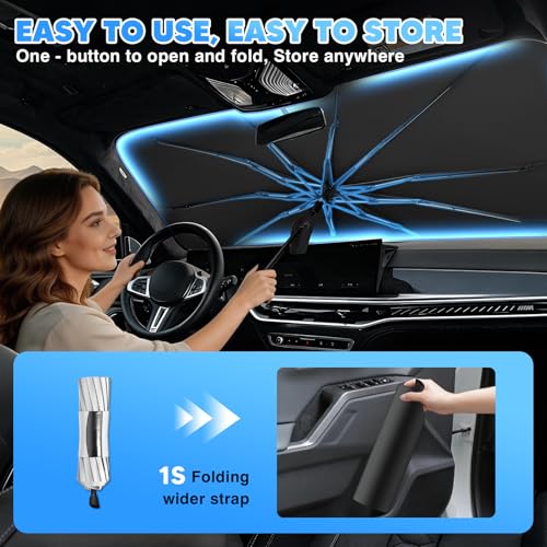 Windshield Sun Shade Umbrella for 【2019 (FOR | Silverado/Sierra 19-26)