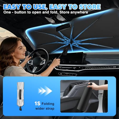 Windshield Sun Shade Umbrella for 【2019 (FOR | Silverado/Sierra 19-26)