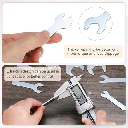10pcs Small Open End Wrench 10x70x1.8mm Metric U (10x70x1.8mm)