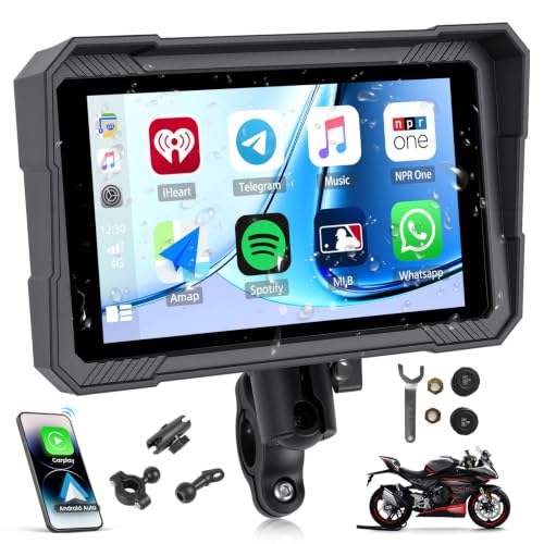 5 Inch Wireless Motorcycle Carplay GPS Navigation System