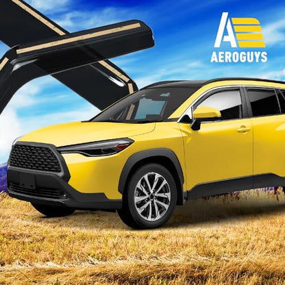 Extra Durable Window Deflectors in (For Toyota Corolla Cross 22-26)