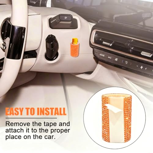 Upright Car Chapstick Holder (Orange)
