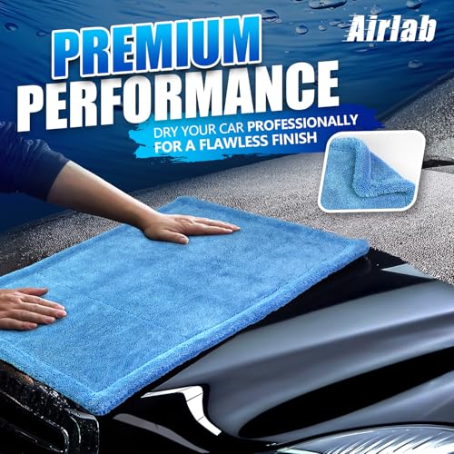 Microfiber Towel Car Drying Detailing Wash Cloth Car Care (Light Blue)
