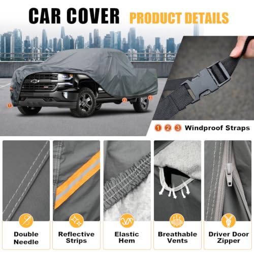 Premium Truck Cover Custom Fit Ford F (08 Ford / 8.22 Ford F-150 SuperCrew Short Bed 6.5ft)