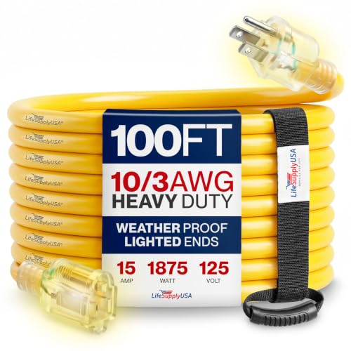 100ft Outdoor (100 FT / 10AWG / Yellow)