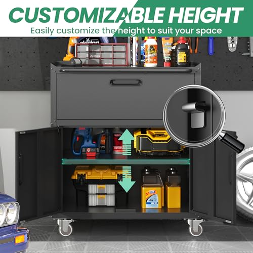 Garage Cabinet System (Black / 6 Pcs-StyleB)
