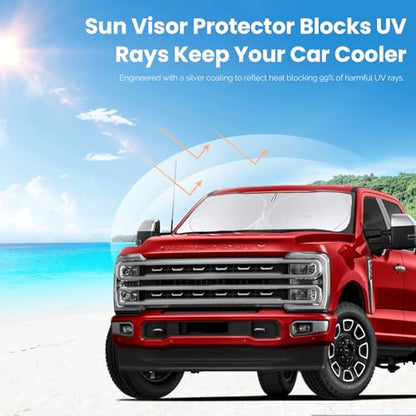 Sunshades for Ford F250 F350 2017 (fit for F250 F350 F450 F550 2017-2025)