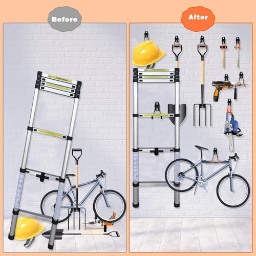 Steel Garage Storage Hooks (32pcs - Orange)