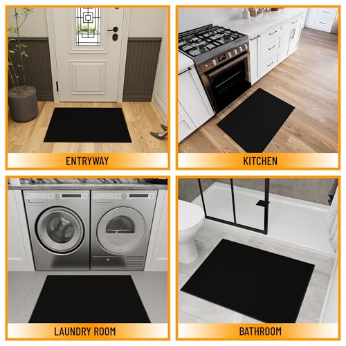 2x3 Entryway Rug (Solid Black)