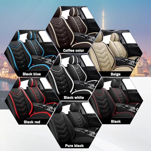Car Seat Covers for Chrysler Pacifica 2004 (Full Set / Black Blue)