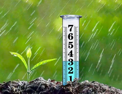 7 Inch Plastic Rain Gauge Replacement Tube (2pcs plastic rain gauge repalcement tube)