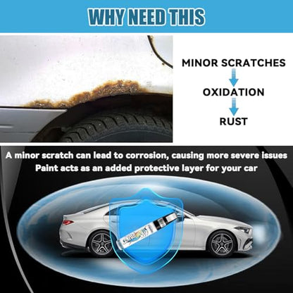 White Car Paint Touch Up (Pure White+Varnish)