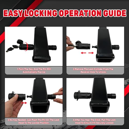 Trailer Hitch Lock (5/8 "x3-1/2" long - (1 Pack))