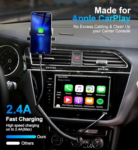 iPhone Charger Cable 6FT for Car (6FT / USB A to Lightning / Black)