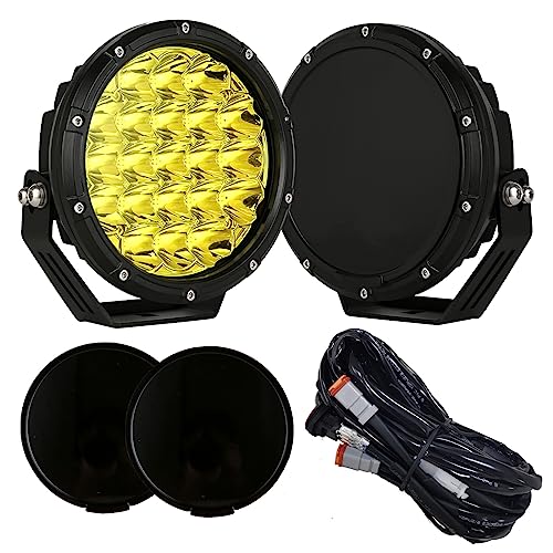 7inch Amber Round Off Road Light Yellow LED Offroad Driving Light (Amber Driving Lights / 7Inch)
