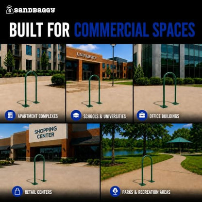 U Shaped Bike Rack (Green)