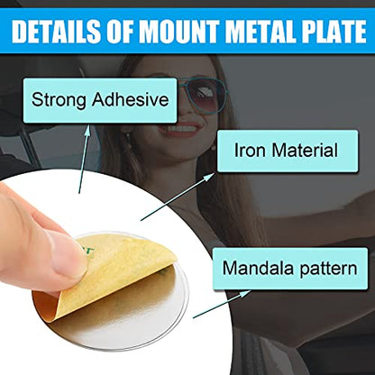 8 Pcs Cute Magnet for Phone Case Car Mount Sticker (Marbling Style)
