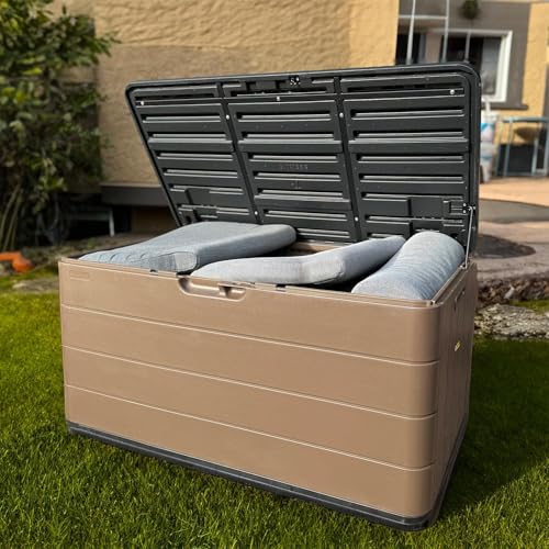 110 Gallon Pro Resin Deck Box (Brown / 110 Gallon)