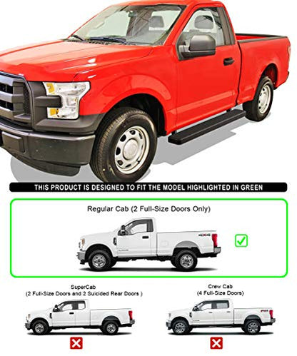 Running Boards 6 (Black / 6 Inches)