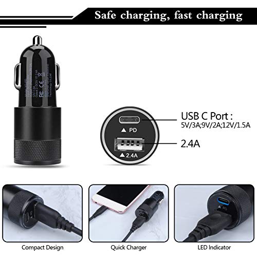 USB C Fast Car Charger (C-Black)