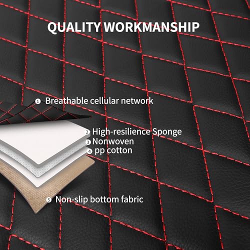 Faux Leather Front Car Seat Covers (N1 Black Redline / Front Seat)