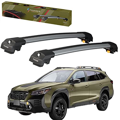 Catch USA Car Roof Rack Cross Bars for Subaru Outback Wilderness with Lock 2021 2022 2023 Aluminum Cross Bar for Rooftop Cargo Carrier Luggage Kayak Canoe Bike Snowboard
