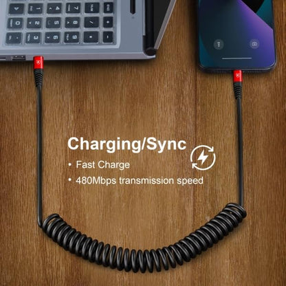 USB C to Lightning Cable for Carplay (3FT / Usb C to Lightning / Red)