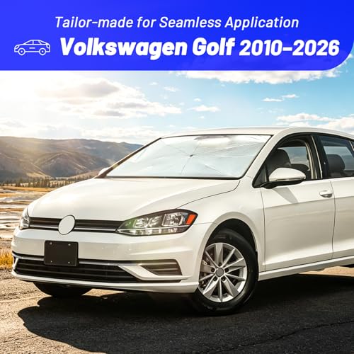 Windshield Sun Shade for Volkswagen Golf 2010 (Fit for Volkswagen Golf 2010-2026)