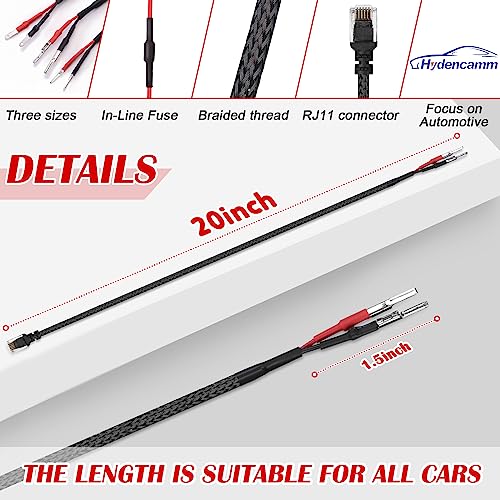 20" Upgrade Mirror Plug Wire Tap for Uniden (RJ11 - 20" Long)