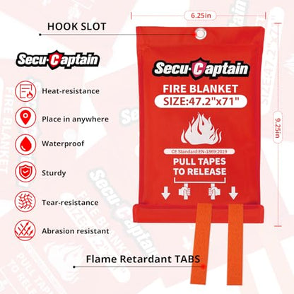 Emergency Fire Blanket for Home (47.2"x71")