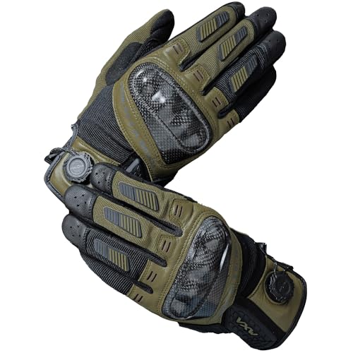 High Protection Motorcycle Gloves for Men (XX-Large / Green)