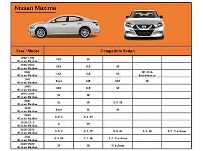 6 Layers Waterproof Car Cover for Nissan Maxima 1988 (LM-Silver / 72. Custom Fit Nissan Maxima)