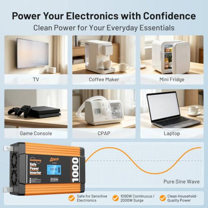 1000W Pure Sine Wave Power Inverter (1000W)