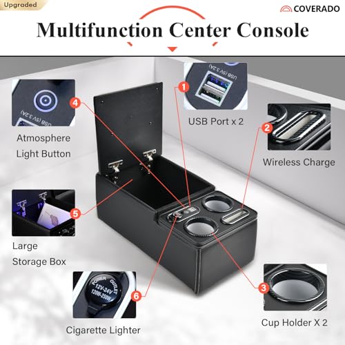 Car Center Console (Black / Update)