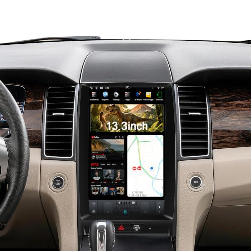 13.3 Inch Car Stereo Head Unit Radio for Ford Taurus 2012 (AUTO A/C PX6 Hexa core 4G+64G+CarPlay+Voice)