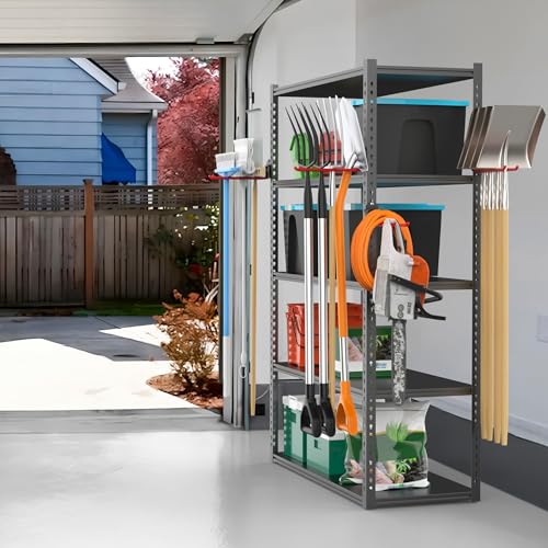 Garden Tool Organizer Wall Mount (4 panels with 10 hooks)