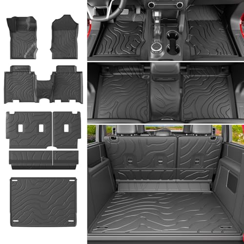 4 Door Floor Mats Set Compatible with 2021
