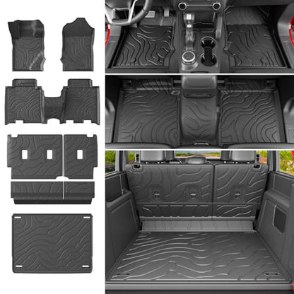 4 Door Floor Mats Set Compatible with 2021