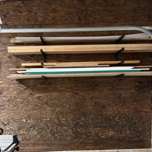 Heavy Duty Lumber Storage Rack Wall Mount (4 level)